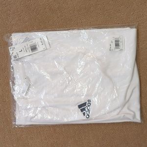 NWT Men's Adidas White V-Neck Aeroready short sleeve t-shirt